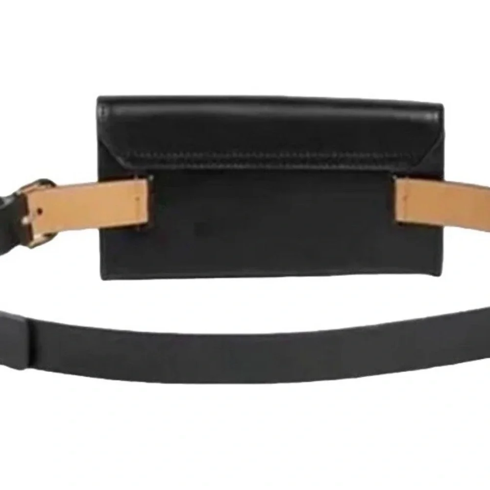Kate Spade New York Black Adjustable Belt Bag Bow Detail NWT - Picture 2 of 11